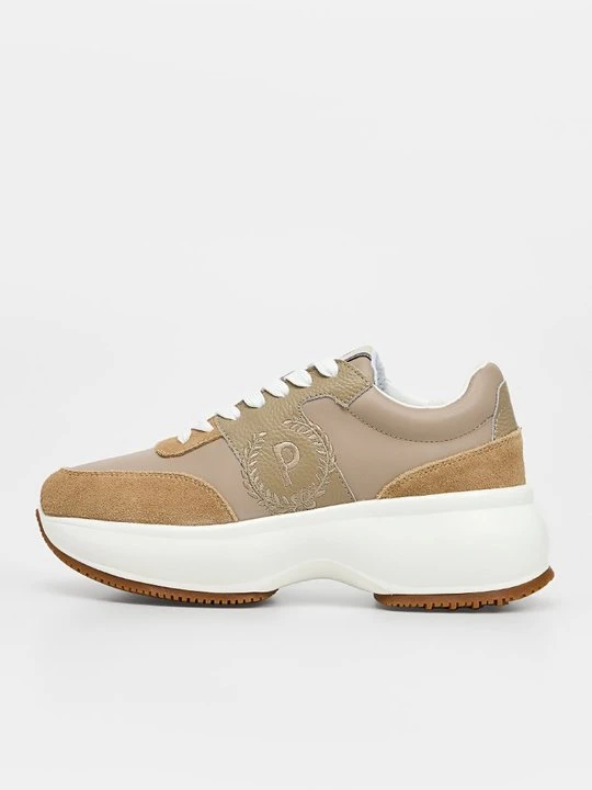 Zdjęcie produktu Sneakersy niskie Pollini piaskowy