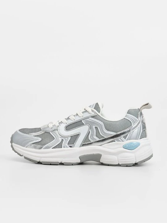 Zdjęcie produktu Sneakersy niskie Replay srebrny