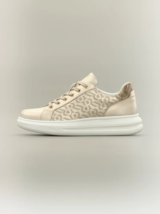 Zdjęcie produktu Sneakersy niskie Replay w kolorze złota