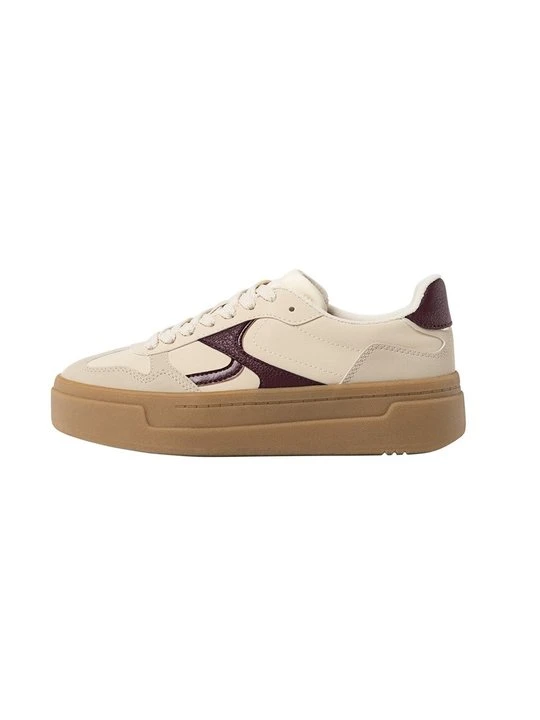 Zdjęcie produktu Sneakersy niskie Stradivarius ciemnoczerwony