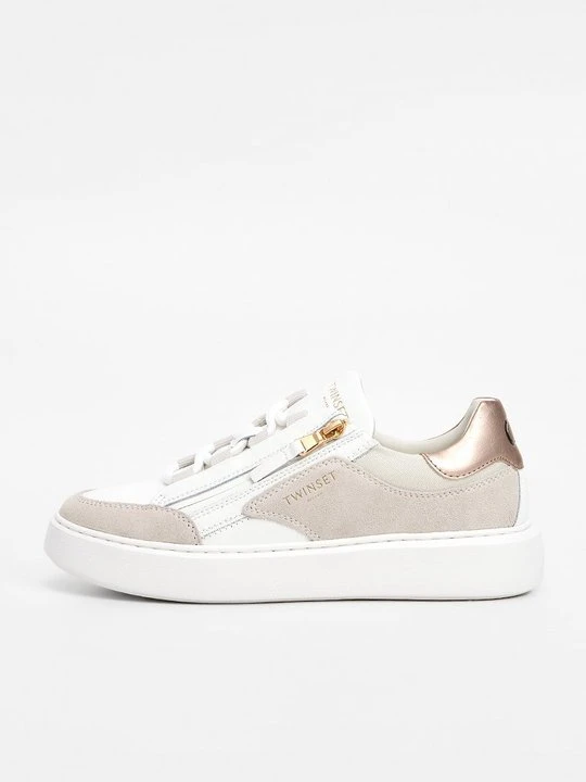 Zdjęcie produktu Sneakersy niskie TWINSET srebrny