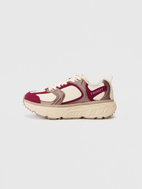Zdjęcie produktu Sneakersy niskie TWINSET bordowy