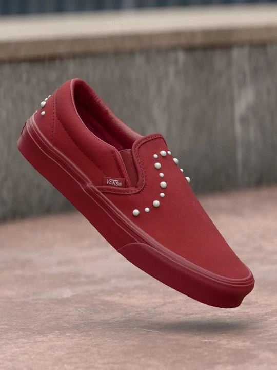 Zdjęcie produktu Sneakersy niskie Vans ciemnoczerwony