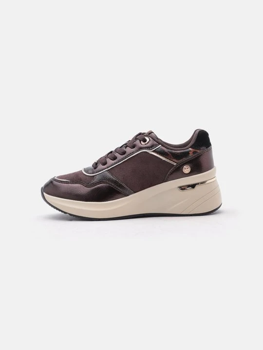 Zdjęcie produktu Sneakersy niskie Xti brązowy melanż