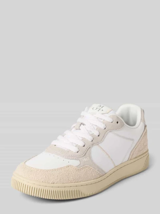 Zdjęcie produktu Sneakersy o niskim kroju z czystej skóry bydlęcej Model 'SANDRA' Marc O'Polo Złamany biały
