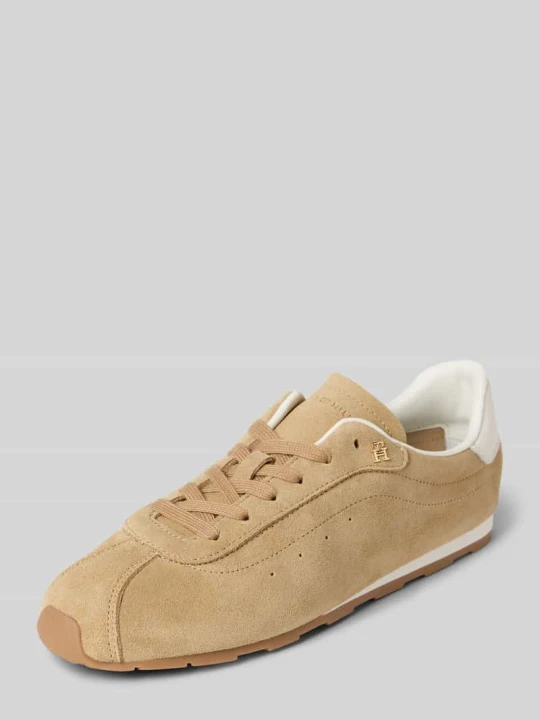 Zdjęcie produktu Sneakersy o niskim kroju z czystej skóry bydlęcej Tommy Hilfiger Beżowy