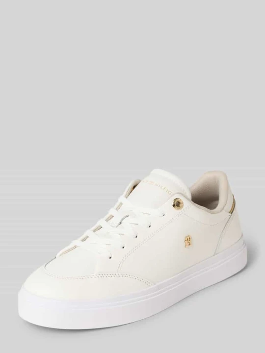Zdjęcie produktu Sneakersy o niskim kroju z czystej skóry bydlęcej Tommy Hilfiger Złamany biały