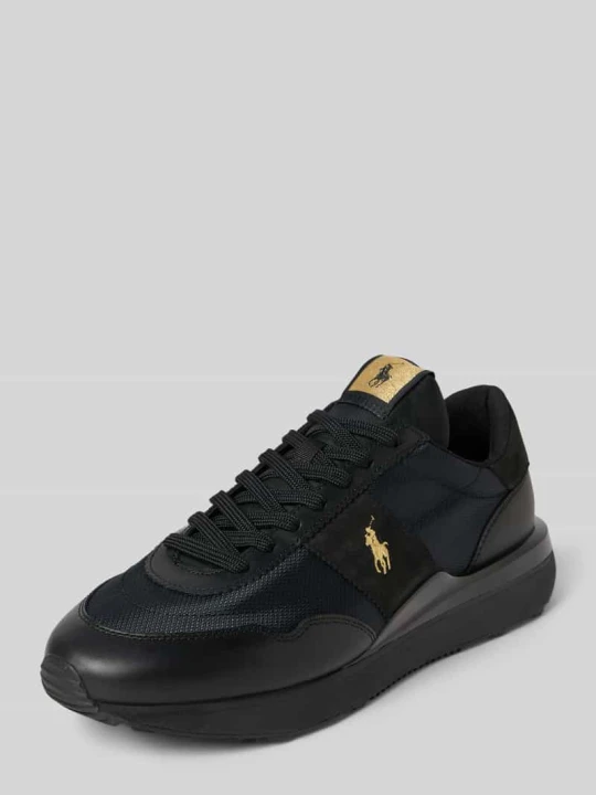 Zdjęcie produktu Sneakersy low top z domieszką skóry bydlęcej model 'TRAIN 89' Polo Ralph Lauren Czarny