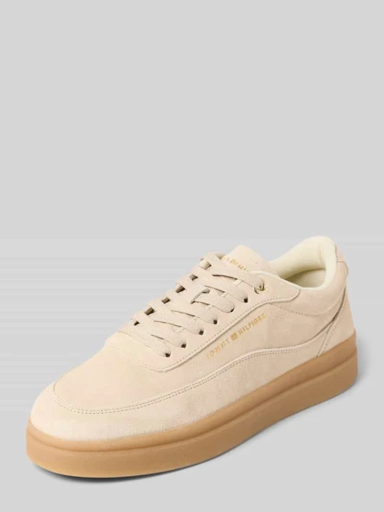 Zdjęcie produktu Sneakersy niskie z imitacji zamszu Tommy Hilfiger Złamany biały