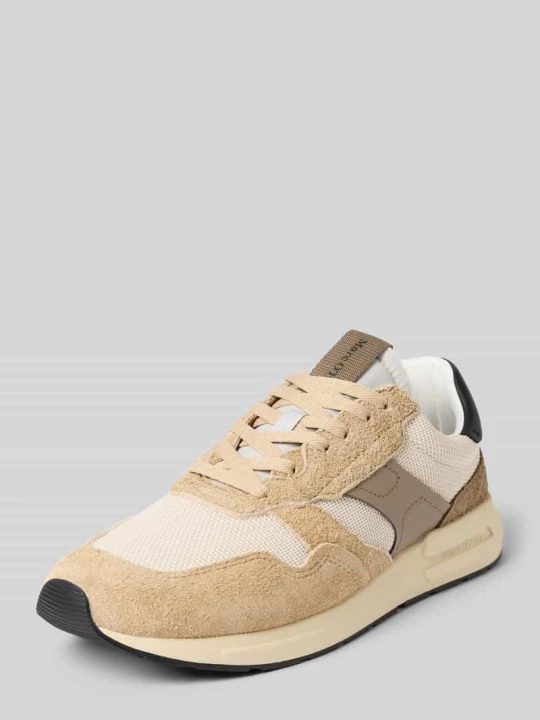 Zdjęcie produktu Sneakersy o niskim kroju z mieszanki skóry Marc O'Polo Beżowy