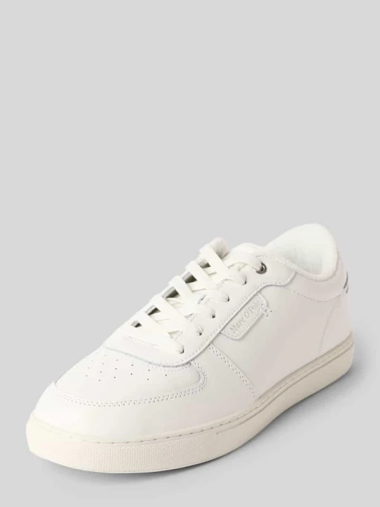 Zdjęcie produktu Niskie sneakersy z prawdziwej skóry bydlęcej Marc O'Polo Biały