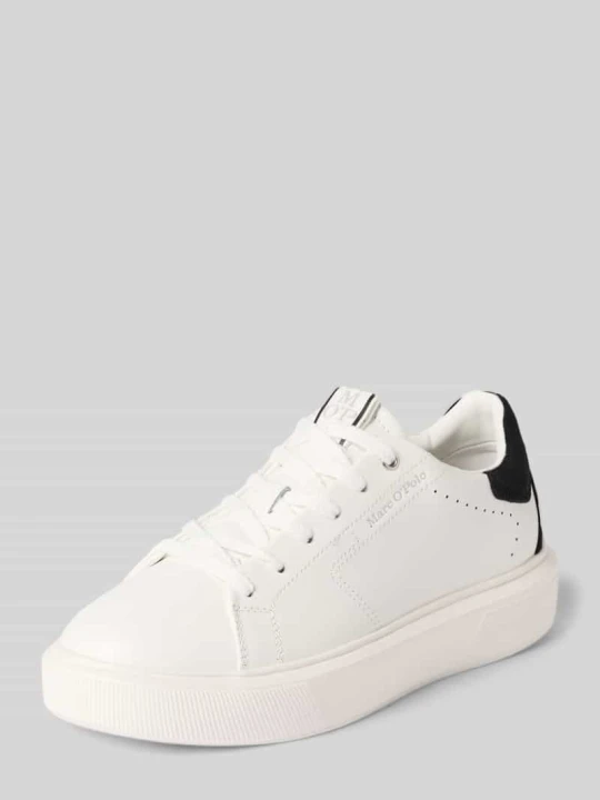 Zdjęcie produktu Niskie sneakersy z prawdziwej skóry bydlęcej Marc O'Polo czarny