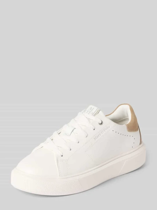 Zdjęcie produktu Niskie sneakersy z prawdziwej skóry bydlęcej Marc O'Polo Beżowy
