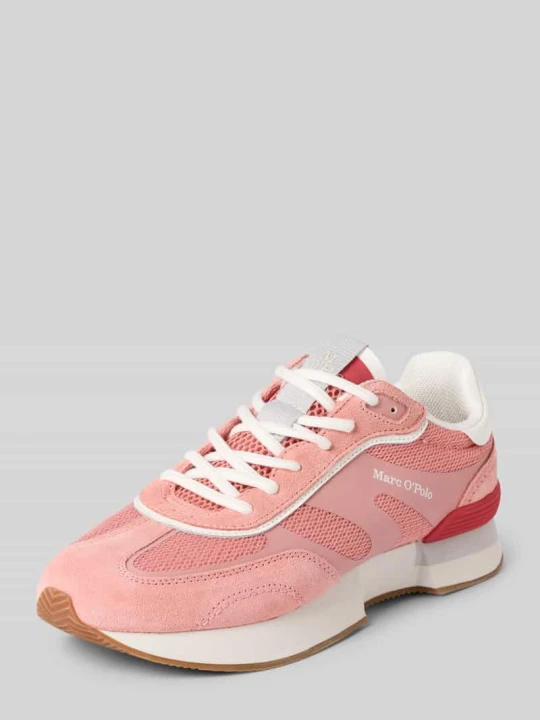 Zdjęcie produktu Niskie sneakersy z prawdziwej skóry bydlęcej Marc O'Polo Różowy