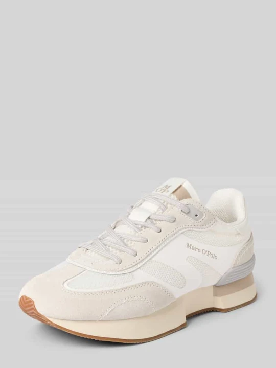 Zdjęcie produktu Niskie sneakersy z prawdziwej skóry bydlęcej Marc O'Polo Średnioszary