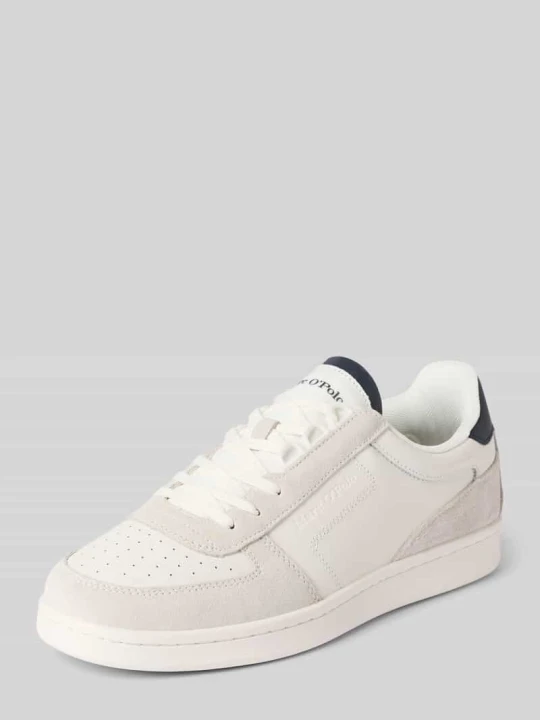 Zdjęcie produktu Sneakersy o niskim kroju z naturalnej skóry bydlęcej Marc O'Polo Biały