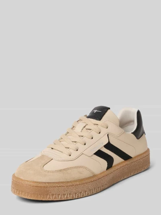 Zdjęcie produktu Sneakersy o niskim kroju z naturalnej skóry bydlęcej Tamaris Beżowy