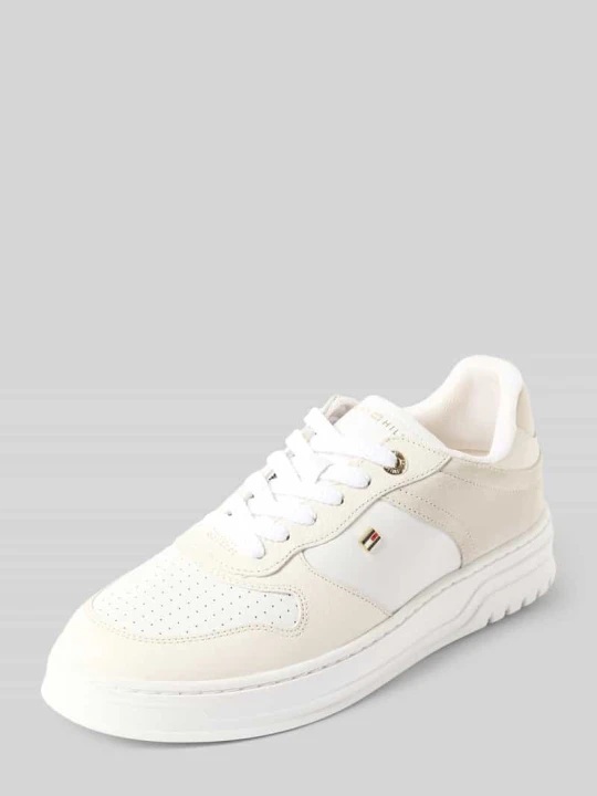 Zdjęcie produktu Sneakersy o niskim kroju z obszyciem z naturalnej skóry Tommy Hilfiger Biały