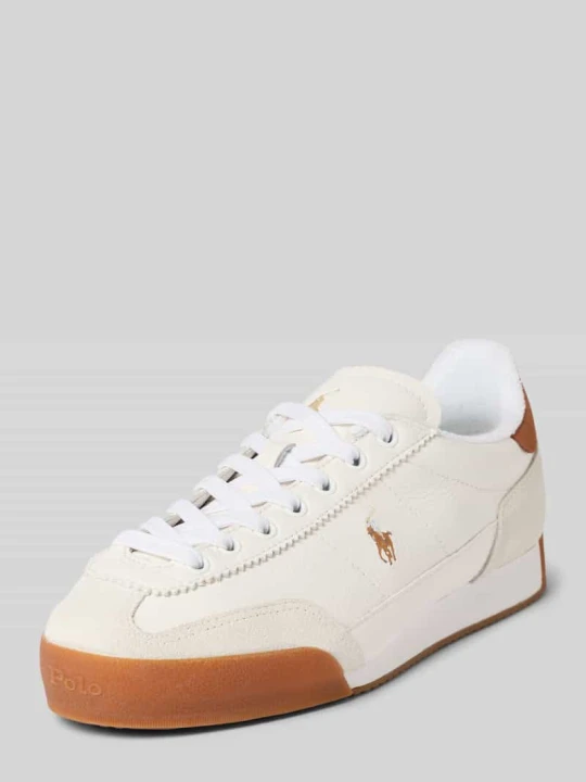 Zdjęcie produktu Niskie sneakersy z prawdziwej skóry model 'HESTER' Polo Ralph Lauren Biały