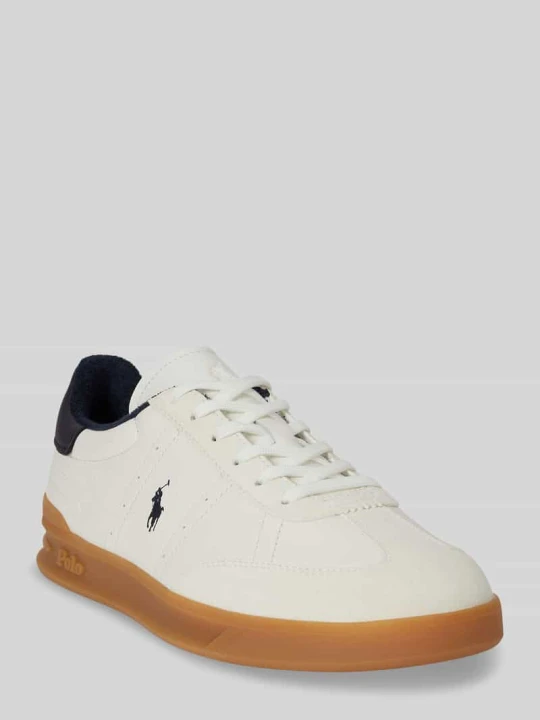 Zdjęcie produktu Sneakersy o niskim kroju z naturalnej skóry Polo Ralph Lauren Biały
