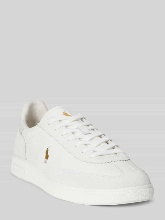Zdjęcie produktu Sneakersy o niskim kroju z naturalnej skóry Polo Ralph Lauren Biały