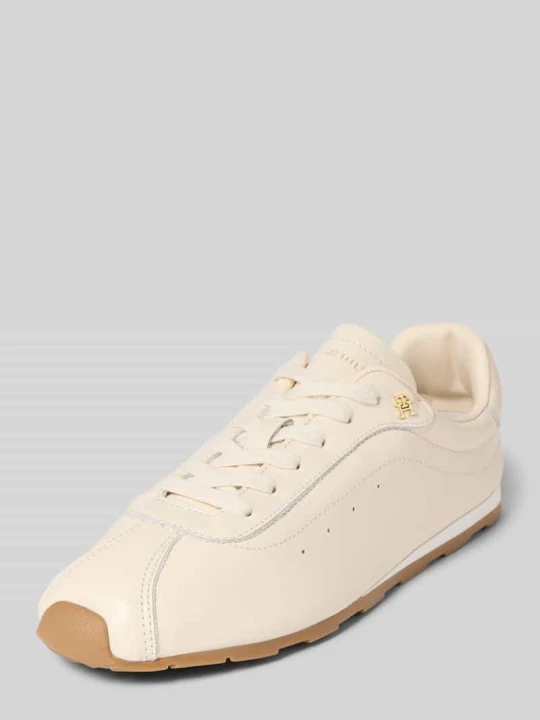 Zdjęcie produktu Sneakersy niskie ze skóry naturalnej Tommy Hilfiger Złamany biały