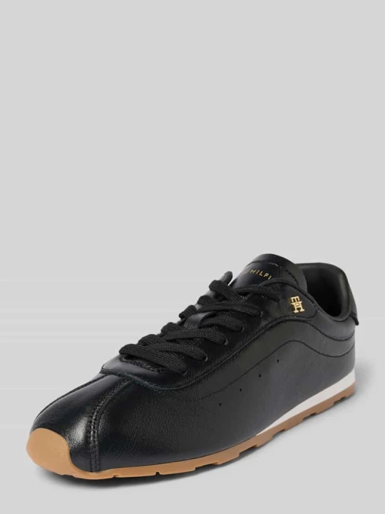 Zdjęcie produktu Sneakersy niskie ze skóry naturalnej Tommy Hilfiger czarny