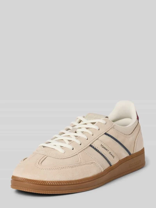 Zdjęcie produktu Niskie sneakersy z prawdziwej skóry model 'THE GREENWICH' Tommy Jeans Piaskowy
