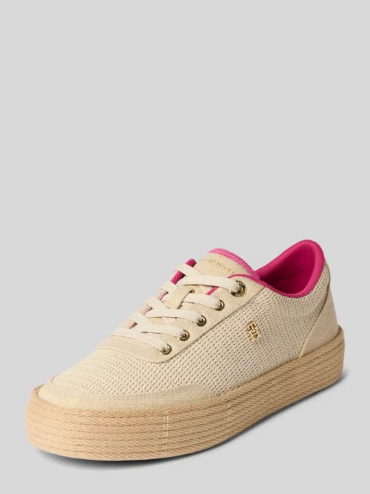 Zdjęcie produktu Sneakersy o niskim kroju z bawełny Tommy Hilfiger Beżowy