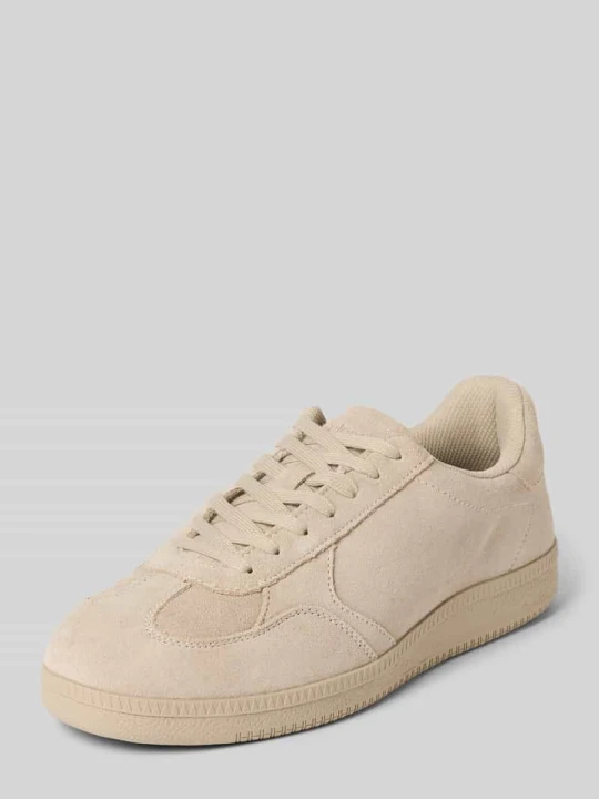 Zdjęcie produktu Sneakersy o niskim kroju z czystej skóry bydlęcej model 'FINLEY' Selected Homme Jasnobrązowy