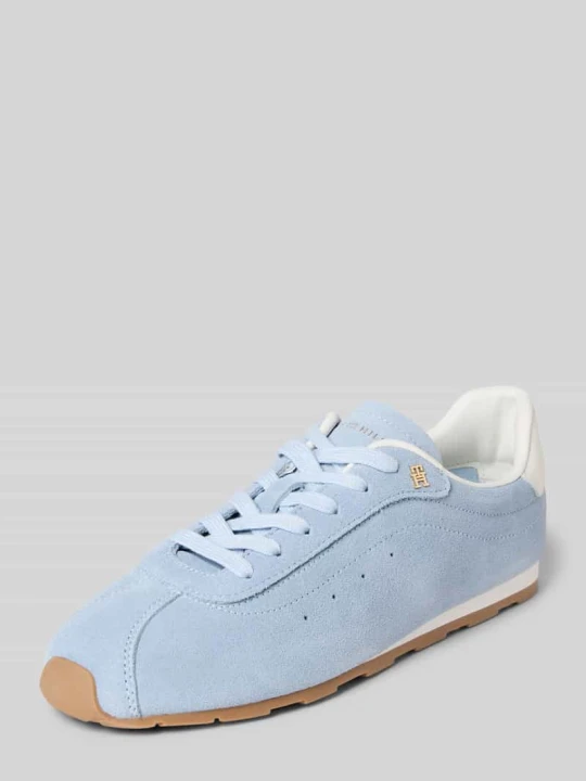 Zdjęcie produktu Sneakersy o niskim kroju z czystej skóry bydlęcej Tommy Hilfiger Jasnoniebieski