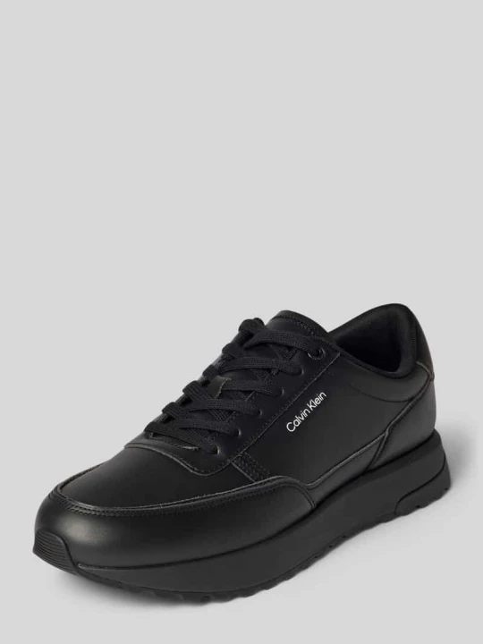 Zdjęcie produktu Sneakersy o niskim kroju z naturalnej skóry bydlęcej Calvin Klein Czarny
