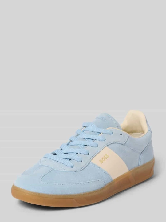 Zdjęcie produktu Sneakersy Low Top z naturalnej skóry bydlęcej model 'Brenta_Tenn_sdlt' Boss Jasnoniebieski