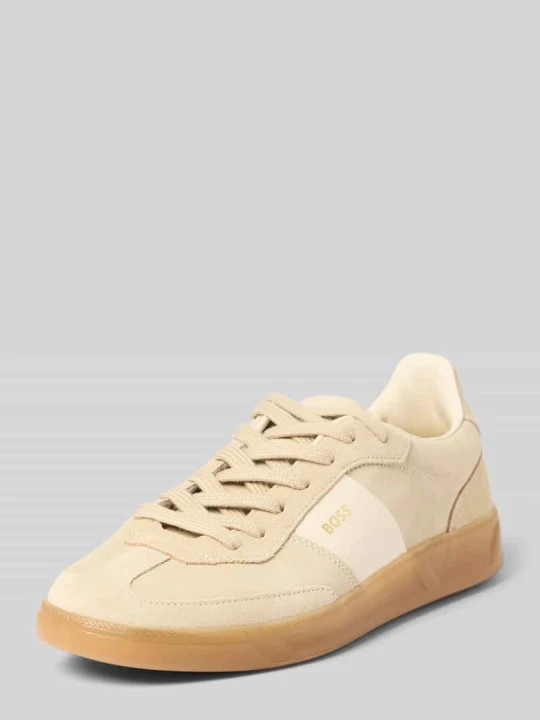 Zdjęcie produktu Sneakersy Low Top z naturalnej skóry bydlęcej model 'Brenta_Tenn_sdlt' Boss Beżowy