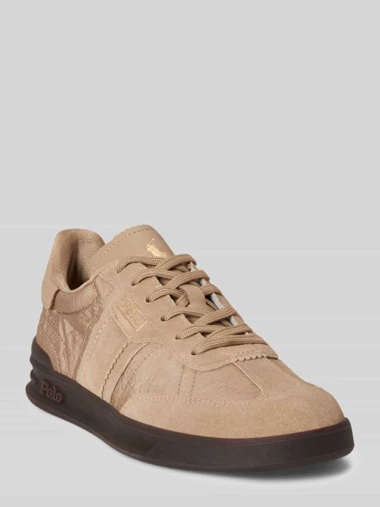Zdjęcie produktu Sneakersy o niskim kroju z naturalnej skóry model 'AERA' Polo Ralph Lauren Piaskowy