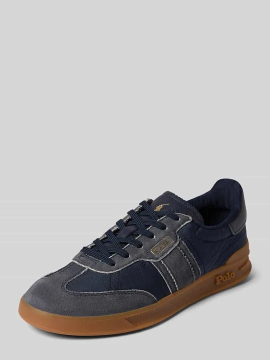 Zdjęcie produktu Sneakersy o niskim kroju z naturalnej skóry model 'AERA' Polo Ralph Lauren Ciemnoniebieski
