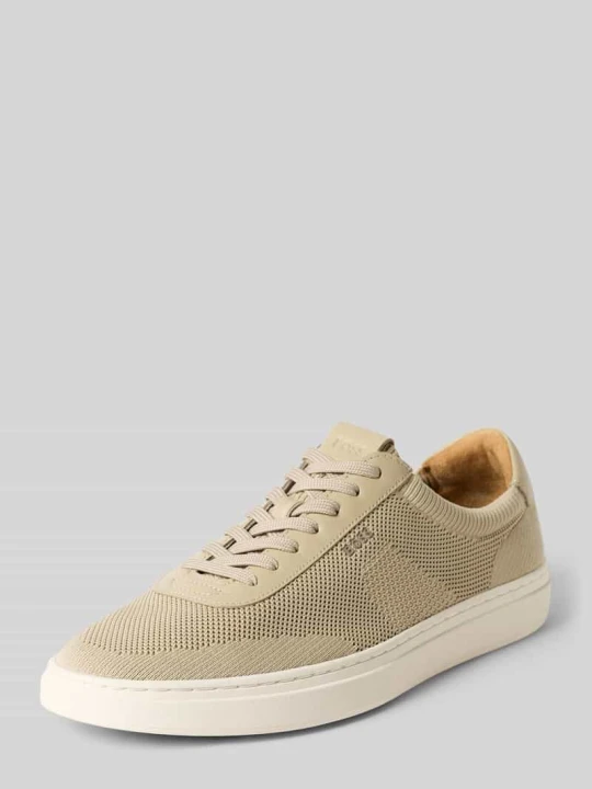 Zdjęcie produktu Sneakersy o niskim kroju z obszyciem z naturalnej skóry model 'Kieran_Tenn_knal' Boss Beżowy