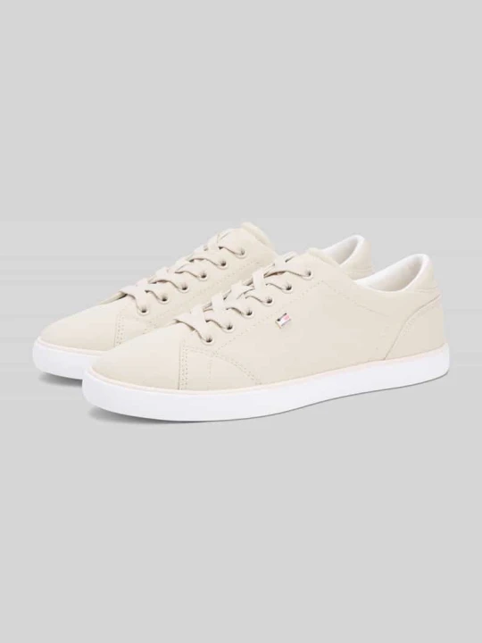 Zdjęcie produktu Sneakersy o niskim kroju z płótna Tommy Hilfiger Złamany biały
