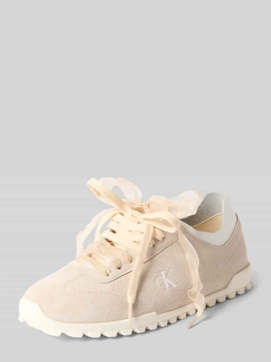 Zdjęcie produktu Sneakersy o niskim kroju z prawdziwej skóry model 'LOW PROFILE RUN' Calvin Klein Beżowy
