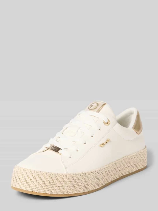 Zdjęcie produktu Sneakersy o niskim kroju z wiązaniem Tamaris Biały