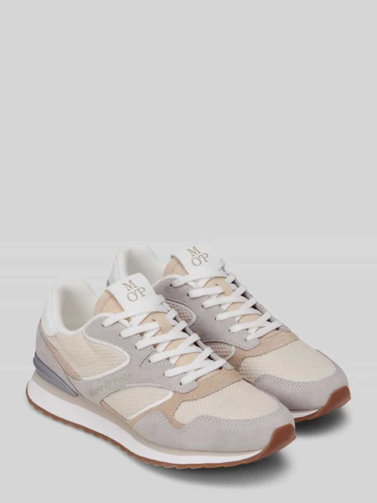 Zdjęcie produktu Sneakersy o niskim kroju ze skóry i recyklingowanego poliestru model 'MAXIMA' Marc O'Polo Jasnoszary