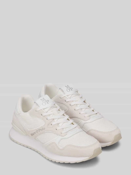 Zdjęcie produktu Sneakersy o niskim kroju ze skóry i recyklingowanego poliestru model 'MAXIMA' Marc O'Polo Złamany biały