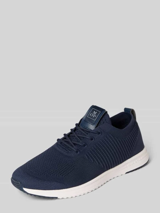 Zdjęcie produktu Sneakersy o niskim kroju ze strukturyzowaną powierzchnią stretch Marc O'Polo Ciemnoniebieski