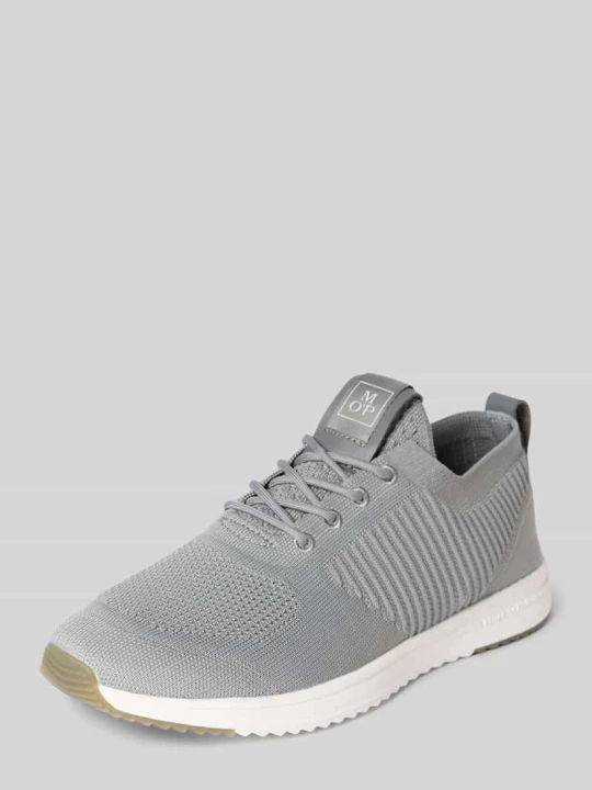 Zdjęcie produktu Sneakersy o niskim kroju ze strukturyzowaną powierzchnią stretch Marc O'Polo Średnioszary