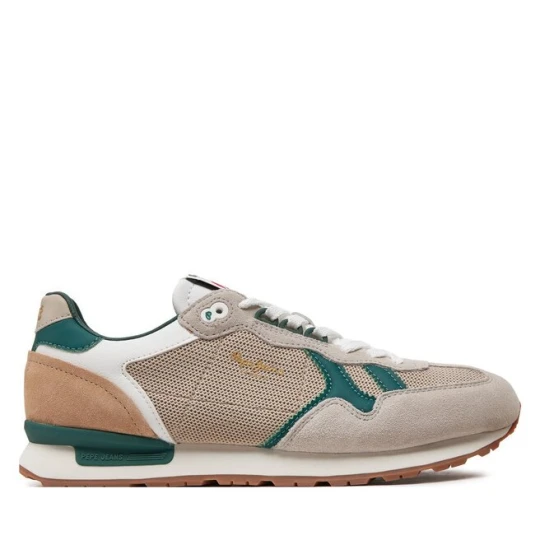 Zdjęcie produktu Sneakersy Pepe Jeans Brit Retro M PMS40004 Écru Kremowy