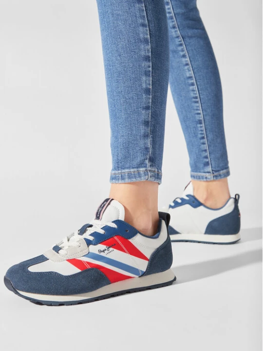 Zdjęcie produktu Sneakersy Pepe Jeans Foster Boy Print PBS30554 Niebieski