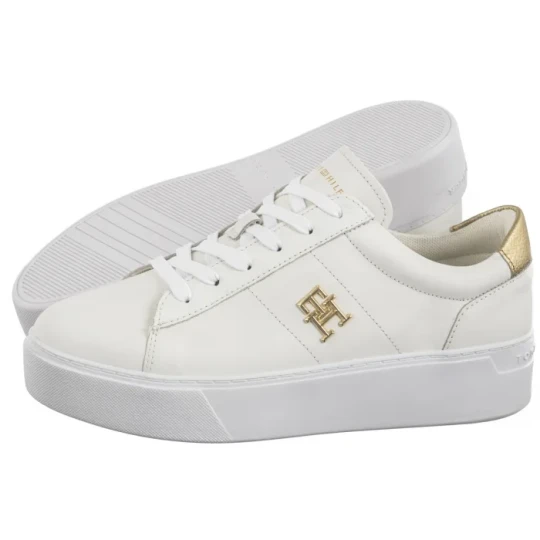 Zdjęcie produktu Sneakersy Platform Court Sneaker Metallics White FW0FW08648 YBS (TH1313-a) Tommy Hilfiger