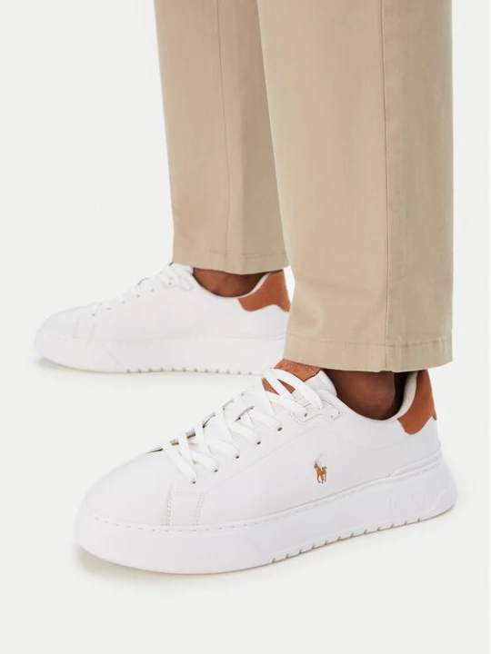 Zdjęcie produktu Sneakersy Polo Ralph Lauren RLite Court Tumbled 809P07170001 Biały