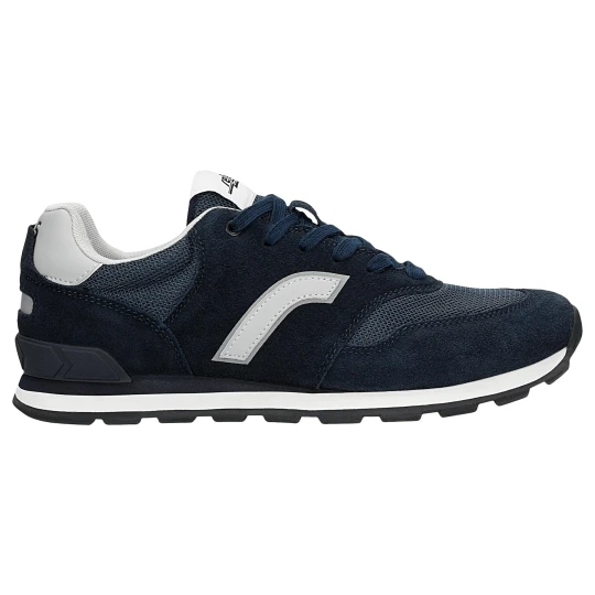Zdjęcie produktu Granatowe sneakersy relaks z popielatymi wstawkami r 34202-86