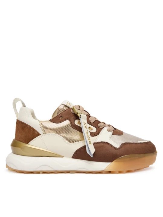 Zdjęcie produktu Sneakersy REPLAY Field W GWS9H .000.C0014L Złoty